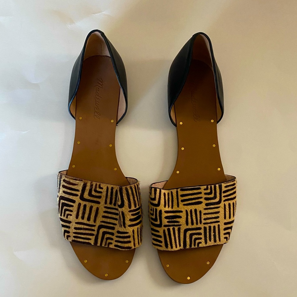 EUC Madewell Thea Calf Hair Sandals!